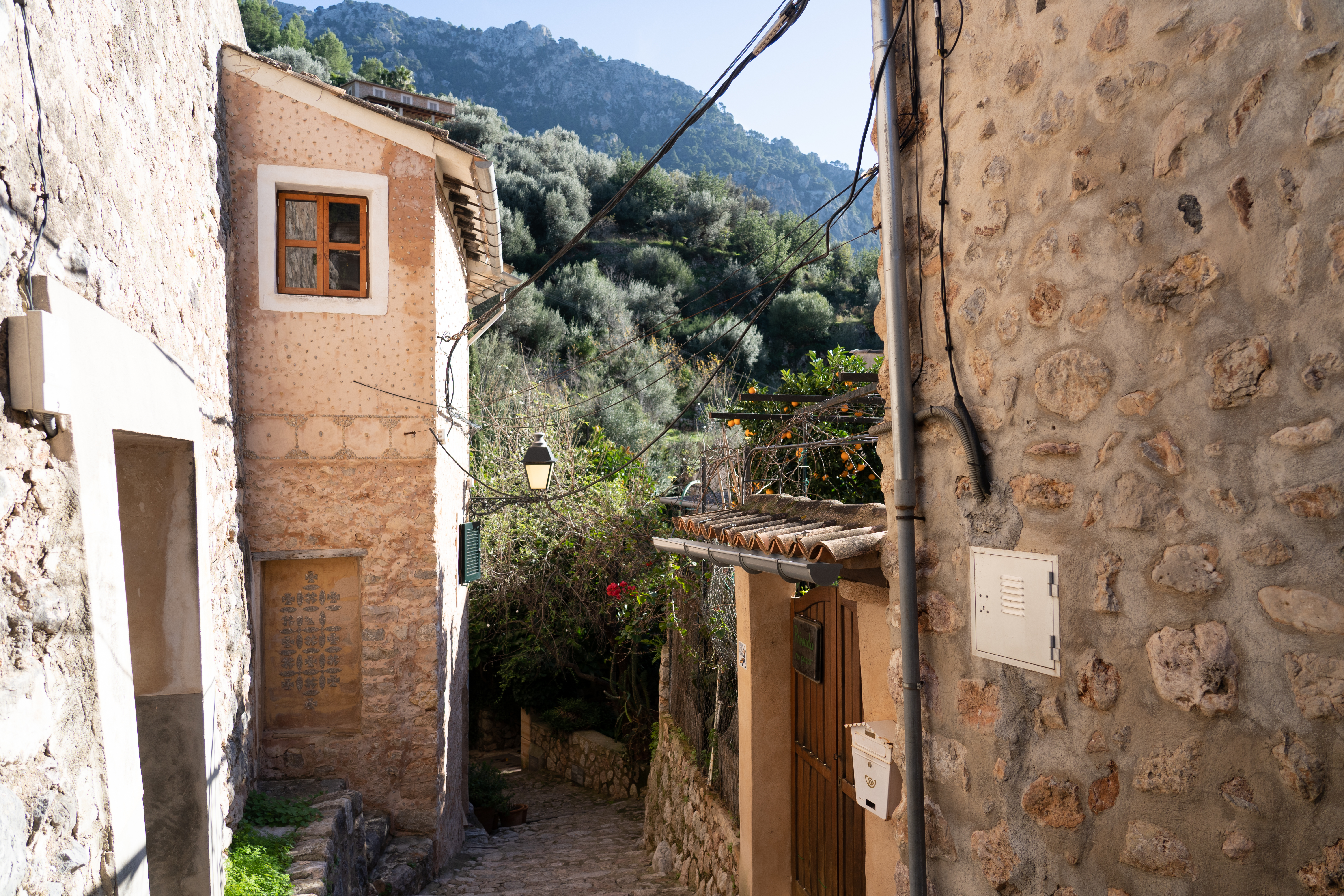Empty streets in Spain at Christmas